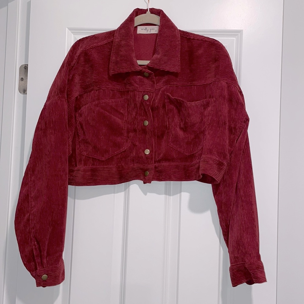 Cropped Corduroy Jacket